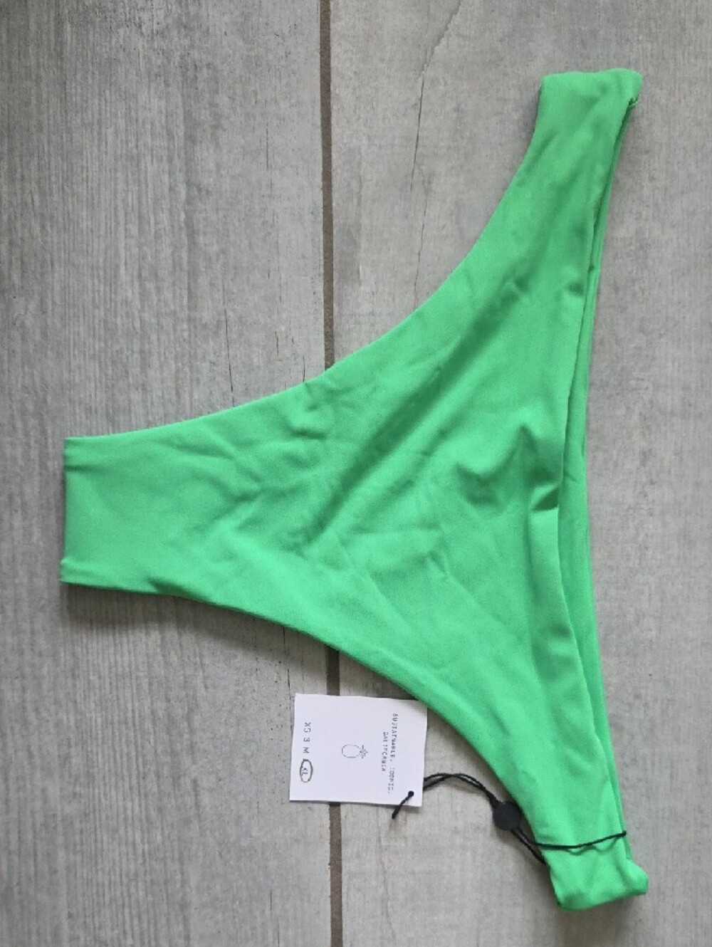 Skatie - Jasmine (Top) & Dylan (Bottoms) Bright Green Two-Piece Bikini Set - Picture 5 of 5